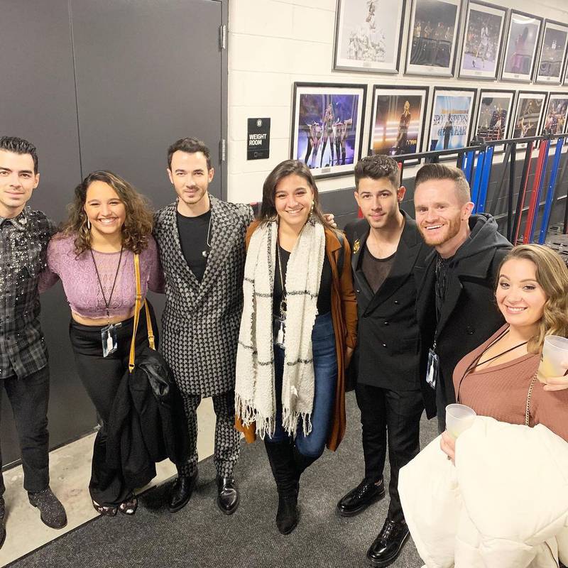 Syke (and the lovely Ally Ali) meeting the Jonas Brothers!