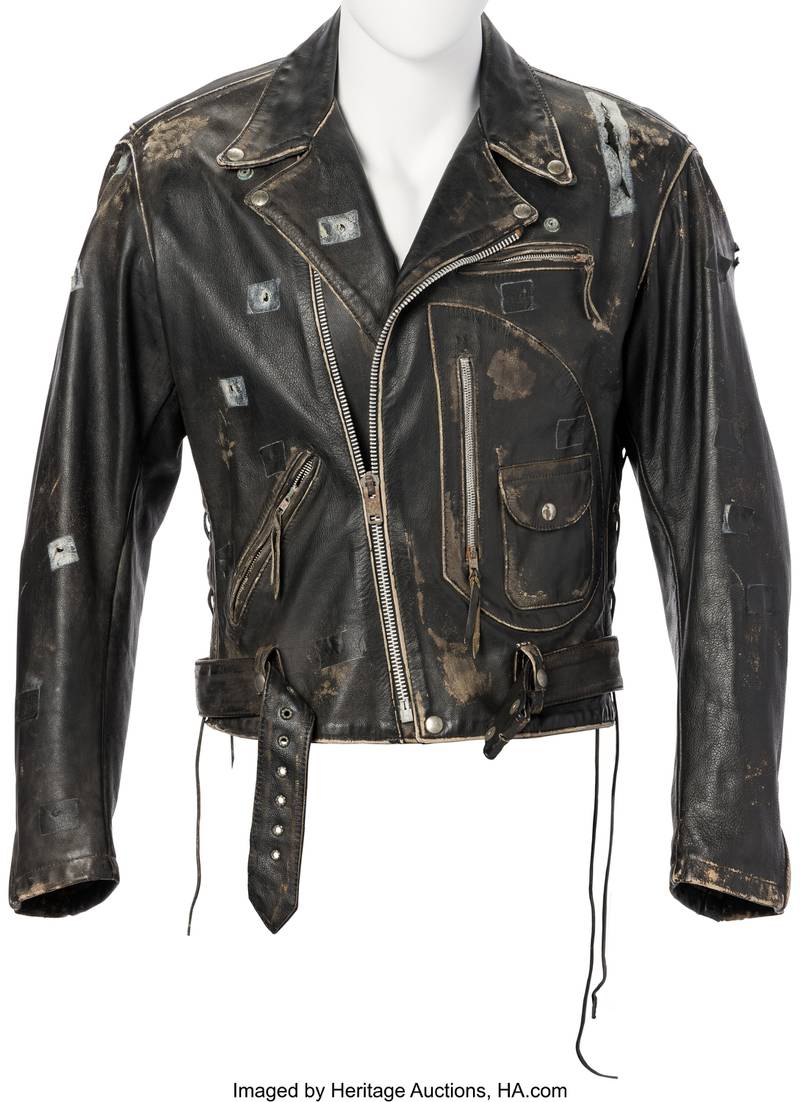 "Terminator 2- Judgment Day" Arnold Schwarzenegger "Terminator" signature leather jacket