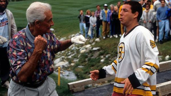 Adam Sandler confirms to Drew Barrymore that a 'Happy Gilmore 2' is "in process"