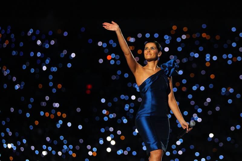 Nelly Furtado performs during the Opening Ceremony of the 2010 Vancouver Winter Olympics at BC Place on February 12, 2010 in Vancouver, Canada.  (Photo by Cameron Spencer/Getty Images)