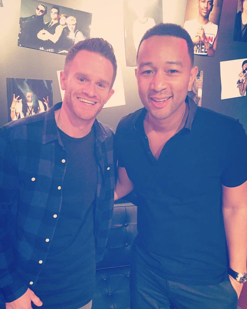 John Legend with our legend Syke.