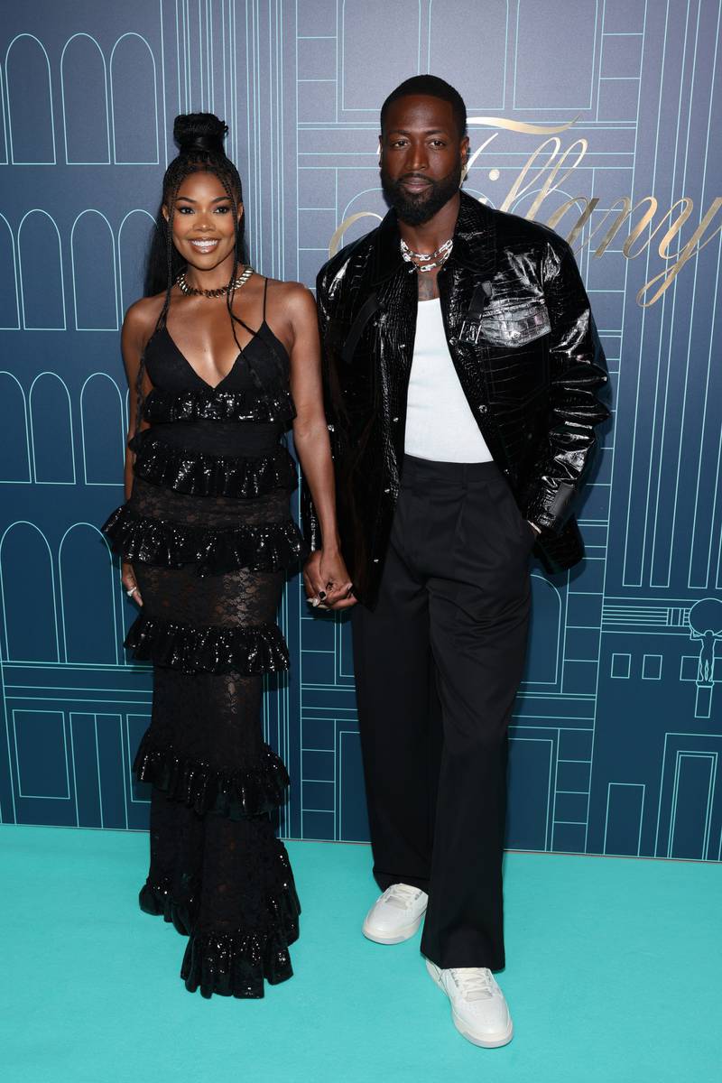 Actress Gabrielle Union and Basketball Player Dwyane Wade (Photo by Dimitrios Kambouris/Getty Images for Tiffany & Co.)