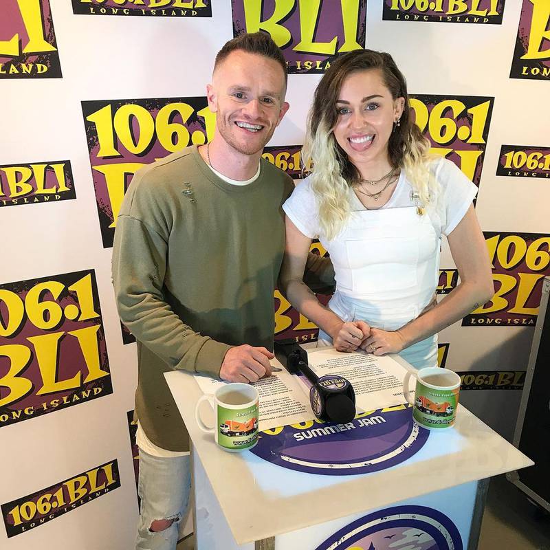 Miley Cyrus at a BLI event with Syke!