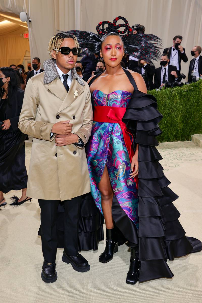 Rapper Cordae and Olympic Tennis player Naomi Osaka. (Photo by Theo Wargo/Getty Images)