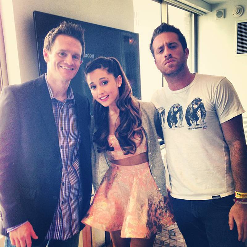 A throwback to Syke meeting Arianna Grande.