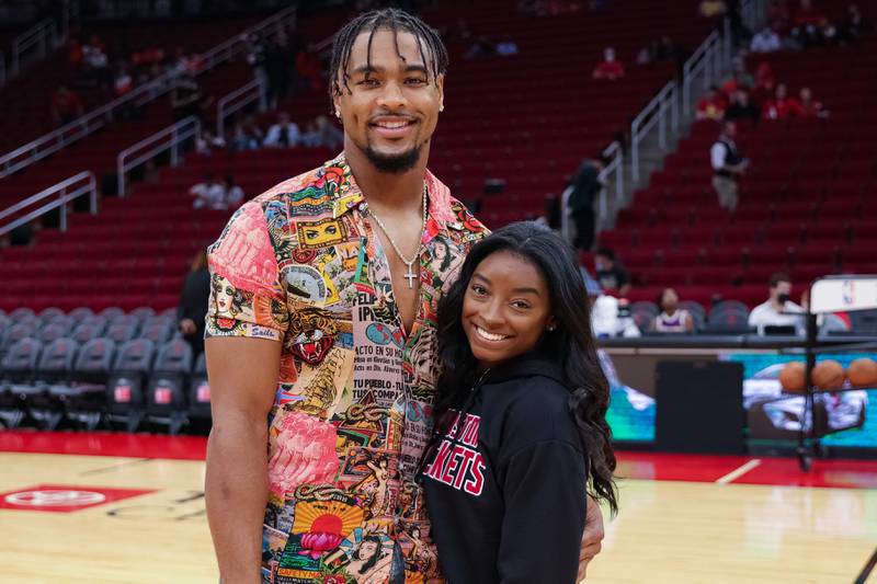 As we all know by now, NFL player Jonathan Owens has the extreme honor of dating Olympic gymnast Simone Biles. (Photo by Carmen Mandato/Getty Images)