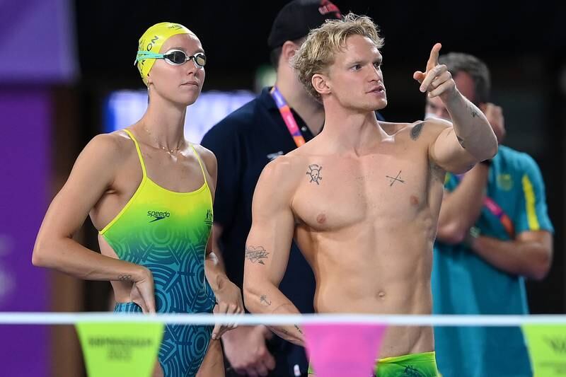 Singer/Actor Cody Simpson and Olympic Swimmer Emma McKeon have been dating since 2022. (Photo by Quinn Rooney/Getty Images)