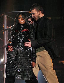 Janet Jackson at the 2004 Super Bowl