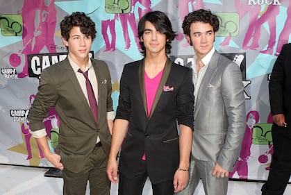 June 11, 2008: Musicians Nick Jonas, Joe Jonas, and Kevin Jonas of The Jonas Brothers attend the premiere of "Camp Rock" in New York.