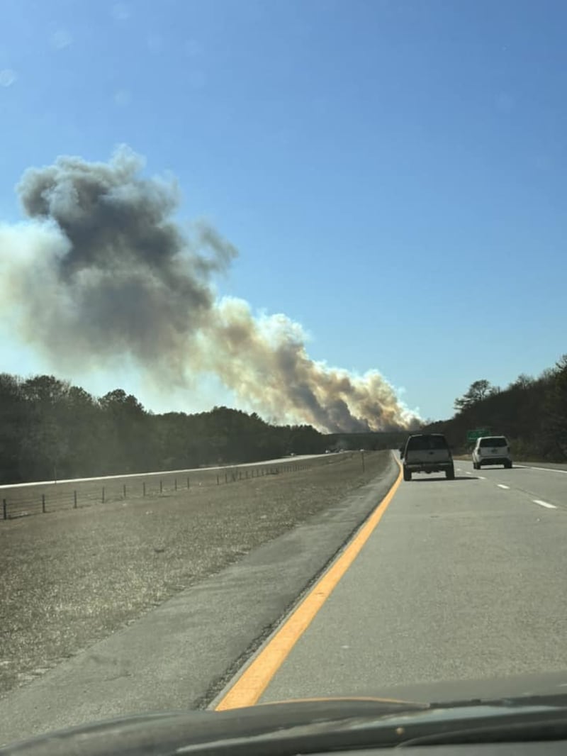 Several brush fires happened across Long Island on Saturday, March 8th near Exit 55 of Sunrise Highway. Check out these photos of the smoke and fire from several of our listeners.