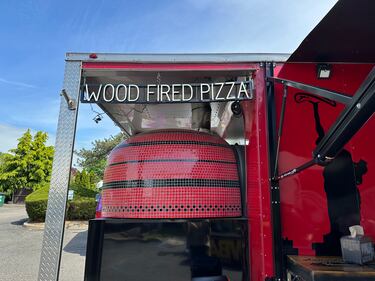 We're celebrating National Pizza Party Day! Check out photos of Syke and Ally Ali making pizza with Vincent's Wood Fired Pizza.