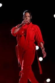 Rihanna at the 2023 Super Bowl