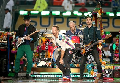 Coldplay at the 2016 Super Bowl