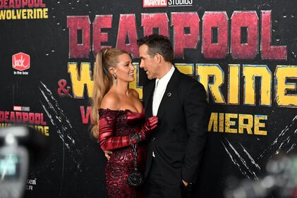 Blake Lively and Ryan Reynolds who were just seen at the Deadpool & Wolverine World Premiere have been together since 2011. (Photo by Noam Galai/Getty Images for Disney)