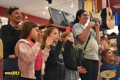 Check out all of your photos from 106.1 BLI's Acoustic Cafe with Haven Madison at Looney Tunes on October 8th, 2025.