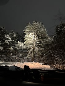 Esmeralda sent us these photos of plowing the snow in Bellport