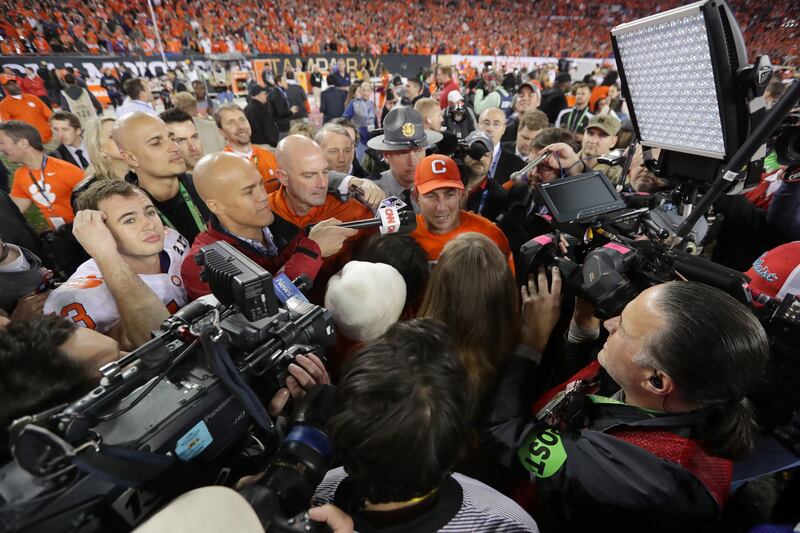 2017 CFP National Championship Clemson Tigers Alabama Crimson Tide