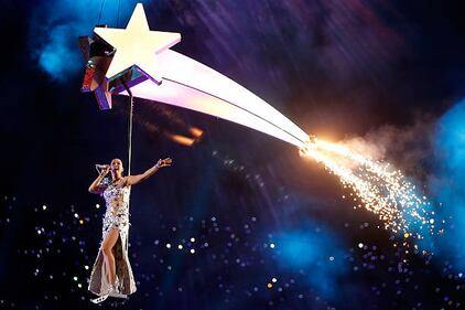 Katy Perry at the 2015 Super Bowl