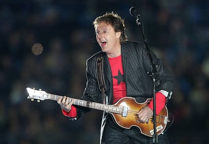 Paul McCartney at the 2005 Super Bowl