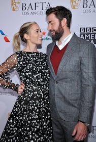 John Krasinski and Emily Blunt, who may be the most comedic couple ever, have been married since 2010. (Photo by John Sciulli/Getty Images for BAFTA Los