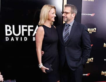 Nancy and Steve Carell who have been married since 1995. (Photo by Cindy Ord/Getty Images for Buffalo David Bitton)