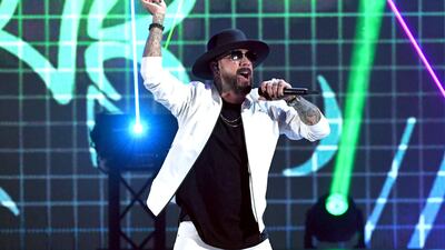 LAS VEGAS, NEVADA - SEPTEMBER 20: (EDITORIAL USE ONLY) AJ McLean
of Backstreet Boys performs onstage during the 2019 iHeartRadio Music Festival at T-Mobile Arena on September 20, 2019 in Las Vegas, Nevada. (Photo by Kevin Winter/Getty Images for iHeartMedia)